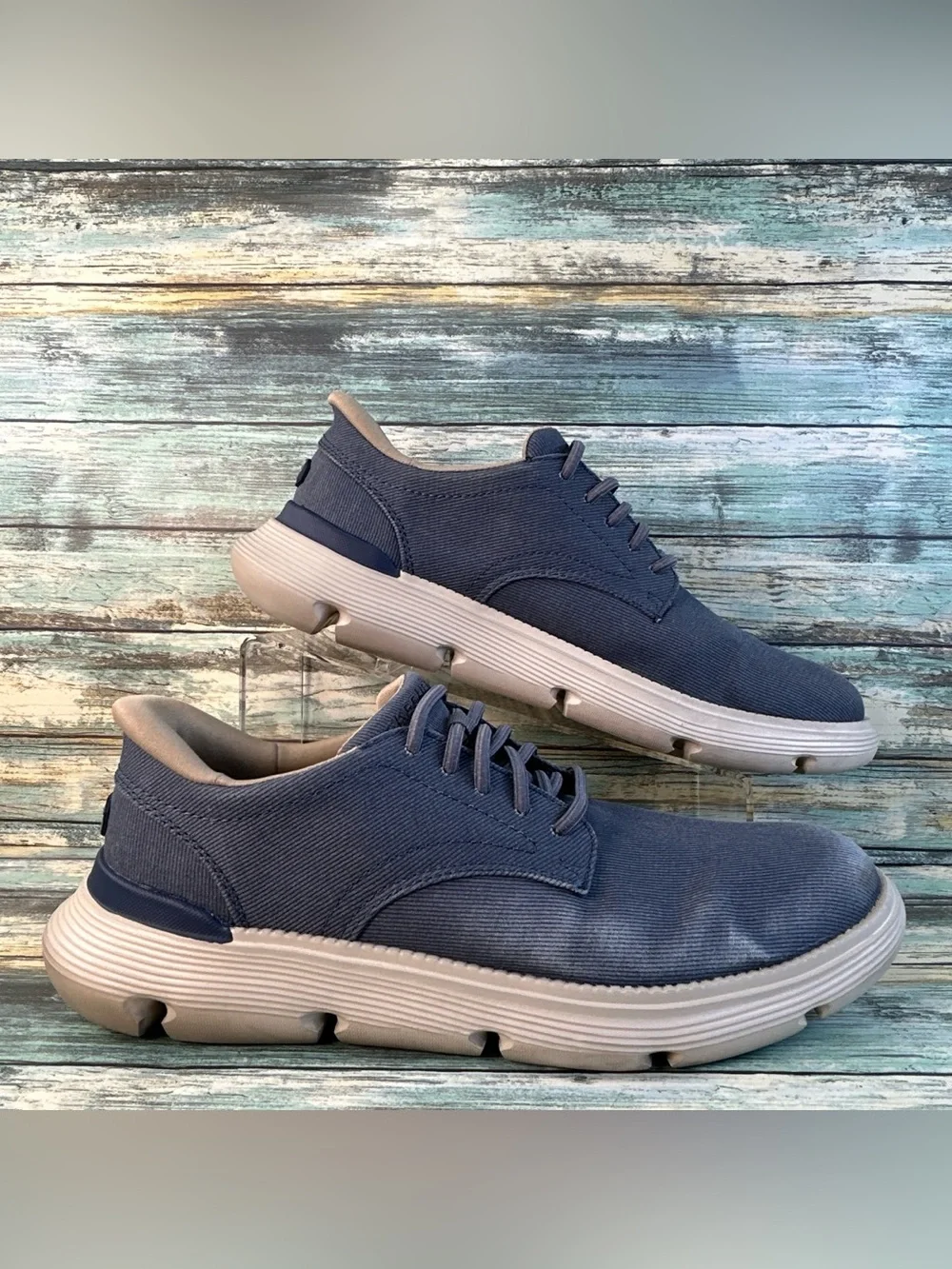 Skechers Slip ins Hands Free Garza Clive Sneaker Mens Size 9.5 Blue Casual Shoes